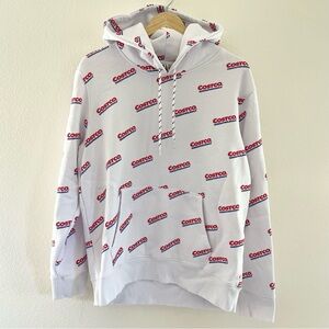 Kirkland Brand White Costco Hoodie Women’s L Men’s M
